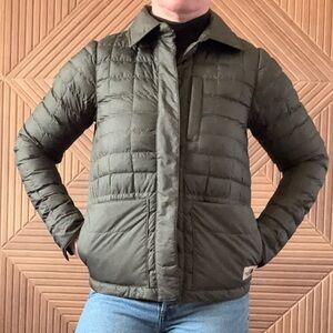 Women’s The North Face Green Quilted Thermoball Eco Snap Jacket, XS
